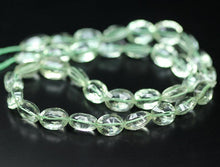 Load image into Gallery viewer, Prasiolite Green Amethyst Laser Cut Oval Concave Gemstone Beads 9&quot; 11mm 16mm - Jalvi &amp; Co.