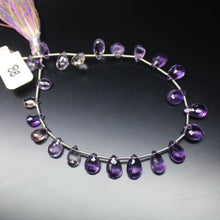 Load image into Gallery viewer, Purple Amethyst Faceted Pear Drop Briolette Loose Gemstone Bead 4&quot; 8mm 10mm - Jalvi &amp; Co.