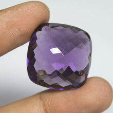 Load image into Gallery viewer, Purple Amethyst Quartz Cushion Checker Cut Loose Gemstone, 25x25x14mm - Jalvi &amp; Co.