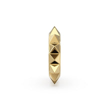 Load image into Gallery viewer, Pyramid Spike 18k Solid Gold Spacer Beads / 14k Jewelry Making Supplies / Handmade Gold Wheel Tyre Findings - Jalvi &amp; Co.