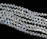 Rainbow Moonstone Faceted Onion Drop Briolette Loose Gemstone Beads 8