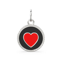 Load image into Gallery viewer, Red Heart Enamel Charm / Love 14k Solid Gold Pendant / 18k Gold Velntine Charm / Heart Gold Pendant / Mi Amor Charm - Jalvi &amp; Co.