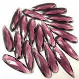 Red Pyrope Garnet Quartz Faceted Pear Long Drop Loose Pair Beads 20pcs 30mm x 8mm