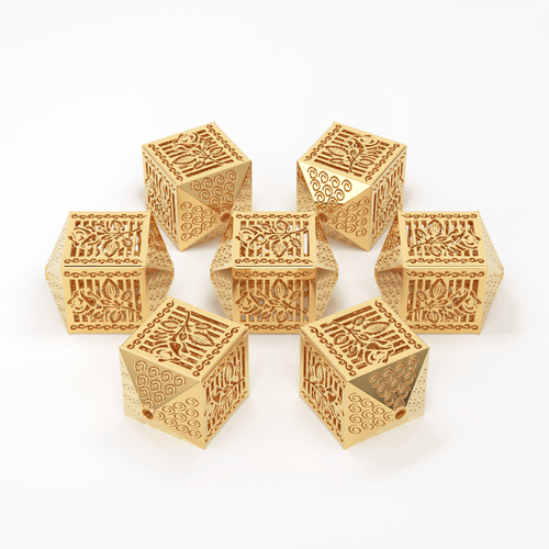 Rose Cutout Designer Solid Gold 14k 18k Handmade Gold Spacer Bead Jewelry Making Supply 11.50mm - Jalvi & Co.