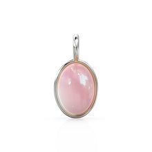 Load image into Gallery viewer, Rose Quartz 14k Gold Charms, Dainty Gold Charms, Price per piece, Necklace Findings, Oval Charms, Wholesale Charms - Jalvi &amp; Co.