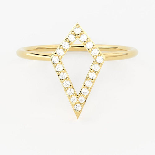 Round Diamond Band in 14k Gold / Brilliant Diamond Ring / Gold Band White Diamond Ring / Genuine Diamond Wedding Band - Jalvi & Co.