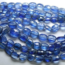 Load image into Gallery viewer, Royal Blue Kyanite Faceted Oval Gemstone Loose Spacer Beads Strand 4&quot; 6mm 11mm - Jalvi &amp; Co.