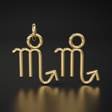 Load image into Gallery viewer, Scorpio Zodiac Necklace Star Sign Pendant Astrology Birthday Gift in Solid 14k or 18k Gold - Jalvi &amp; Co.