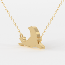Load image into Gallery viewer, Seal Necklace / 14k Gold Seal Necklace / Marine Life Gold Necklaces / Aquatic Necklace / Minimalist Seal Necklace / Dainty Seal Animal Necklace - Jalvi &amp; Co.