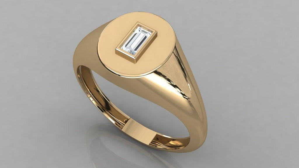 Baguette hot sale pinky ring