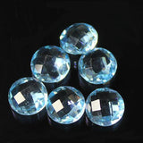 Sky Blue Topaz Quartz Faceted Round Beads 10mm 10pc