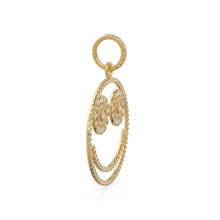Load image into Gallery viewer, Smiling Face Smiley 18k Solid Gold Connector / 14k 18k Solid Gold Connector / Diamond Connector / Smiling Face Connector / Gift for her - Jalvi &amp; Co.