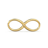 Solid Gold 14k 18k Infinity Charm, Infinity Connector, Gold Charm, 20x8x2mm Small Infinity Charm, Infinity Link