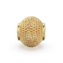 Load image into Gallery viewer, Solid Gold Filigree Cage Round Beads / Handmade Lightweight 18k Gold Beads / 14k Gold Spacer / Jewelry Making Essential Findings - Jalvi &amp; Co.