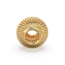 Load image into Gallery viewer, Solid Gold Filigree Cage Round Beads / Handmade Lightweight 18k Gold Beads / 14k Gold Spacer / Jewelry Making Essential Findings - Jalvi &amp; Co.