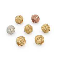 Load image into Gallery viewer, Solid Gold Filigree Cage Round Beads / Handmade Lightweight 18k Gold Beads / 14k Gold Spacer / Jewelry Making Essential Findings - Jalvi &amp; Co.