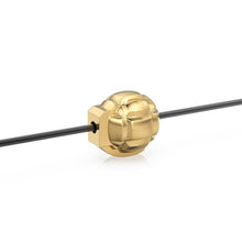 Load image into Gallery viewer, Solid Heavy Grenade Bomb Solid Gold 14k 18k Handmade Gold Spacer Bead Jewelry Making Supply / Military Weapon Jewelry Gold Bead - Jalvi &amp; Co.