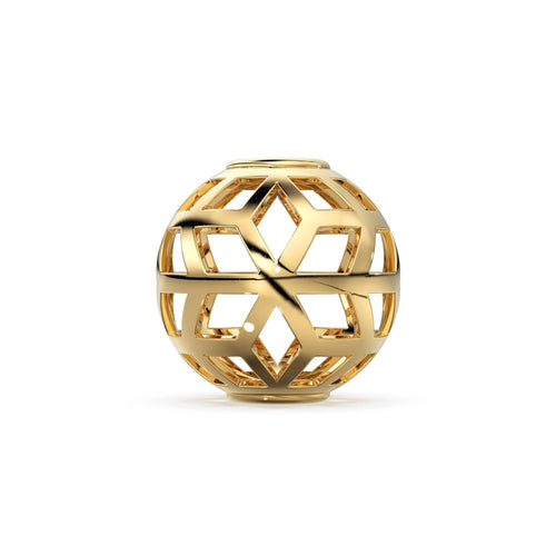 Star Cutout Designer Shape Solid Gold 14k 18k Handmade Gold Spacer Bead Jewelry Making Supply 6mm 8mm 10mm - Jalvi & Co.