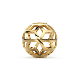 Star Cutout Designer Shape Solid Gold 14k 18k Handmade Gold Spacer Bead Jewelry Making Supply 6mm 8mm 10mm