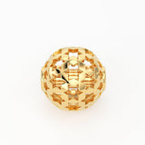 Star Round Celestial Solid Gold Handmade Designer Spacer Gold Bead Finding 6mm