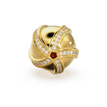 Load image into Gallery viewer, Starfish Diamond Solid Gold Beads / 14k 18k Natural Real Diamond Beads / Wavy Diamond Gold Spacer / Handmade Skeleton Diamond 18mm BeadsSALE - Jalvi &amp; Co.