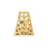 Sturdy Designer Cone Solid Gold 14k 18k Solid Gold Spacer Bead Jewelry Making Supply available in 12mm