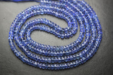 Load image into Gallery viewer, Tanzanite Faceted Rondelle Gemstone Beads - Jalvi &amp; Co.