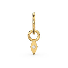 Load image into Gallery viewer, Tiny Single Diamond Marquise Charm Pendant / 14k 18k Solid Gold Pendant / Diamond Charm / Petite Charm / Sale - Jalvi &amp; Co.