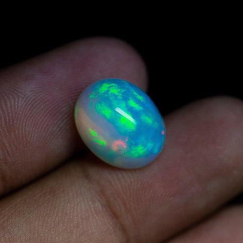 Top Quality AAA Grade Natural Welo Ethiopian Fire Opal Smooth Oval Cabochon 5.58ct 14x11x8mm - Jalvi & Co.