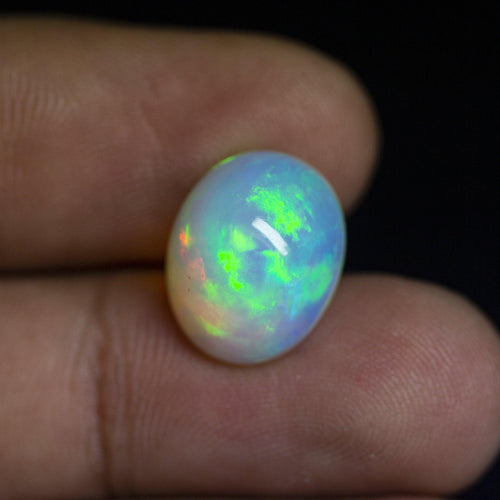 Top Quality AAA Grade Natural Welo Ethiopian Fire Opal Smooth Oval Cabochon 5.58ct 14x11x8mm - Jalvi & Co.
