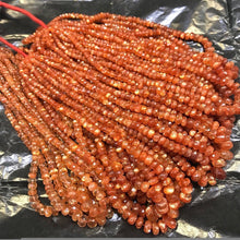 Load image into Gallery viewer, Top Quality Red Fire Sunstone AA Grade Faceted Rondelle Beads 8&quot; 5mm10mm Strand - Jalvi &amp; Co.