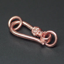 Load image into Gallery viewer, Tribal Hook 18k Solid Gold Clasp Handmade Old Fashioned 20mm - Jalvi &amp; Co.