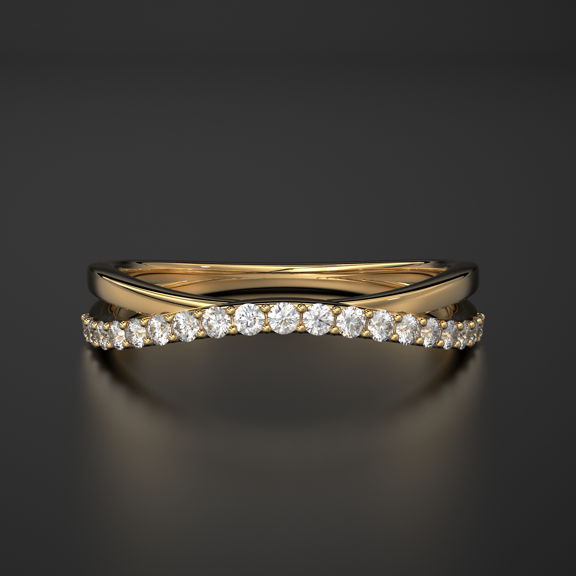 14k Gold Micro Wedding popular Band