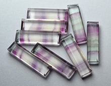 Load image into Gallery viewer, Undrilled 10 Pec.Multi Color Natural Fluorite Faceted Baguettes Shaped, 20-22mm Size, - Jalvi &amp; Co.