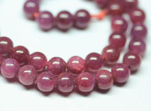 Load image into Gallery viewer, Untreated Natural Africa Red Ruby Smooth Round Gemstone Spacer Beads 7mm 15&quot; - Jalvi &amp; Co.