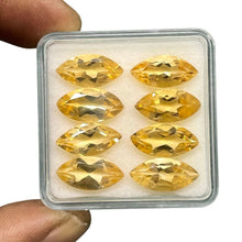 Load image into Gallery viewer, VVS 8 Pcs Natural Citrine 14x7mm Marquise Cut Loose Untreated Gems Wholesale Lot - Jalvi &amp; Co.