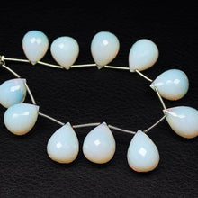 Load image into Gallery viewer, White Ice Quartz Faceted Teardrop Beads 16mm 20mm 7inches - Jalvi &amp; Co.