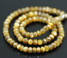 Load image into Gallery viewer, Yellow Mystic Moonstone Faceted Rondelle Gemstone Loose Beads 6mm 8&quot; - Jalvi &amp; Co.