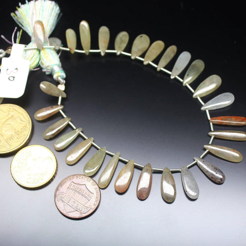 Yellow Sapphire Smooth Pear Drops Gemstone Loose Beads Strand 14mm 18mm 4